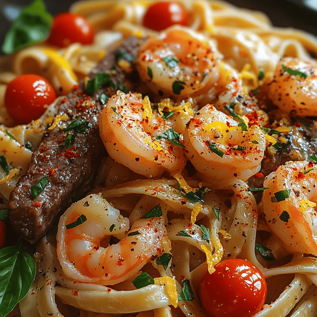 Creating a mouthwatering Surf & Turf Pasta starts with selecting the right ingredients. Each component plays a crucial role in building flavor and texture, making it essential to choose high-quality items. Below, we explore each key ingredient and its contribution to this delectable dish.