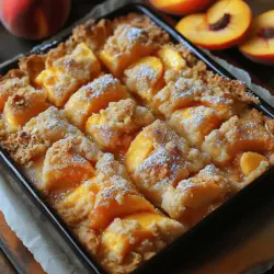As summer rolls in, the allure of fresh, juicy peaches becomes irresistible. Whether you’re biting into one straight from the orchard or incorporating them into a delightful dessert, peaches have a way of capturing the essence of the season. Among the myriad of peach desserts that grace our tables, Peachy Dream Crumble Bars stand out as a delicious and easy-to-make treat. With their harmonious blend of sweet peaches, a creamy layer, and a crunchy crumble topping, these bars are perfect for summer gatherings, picnics, or simply indulging at home.
