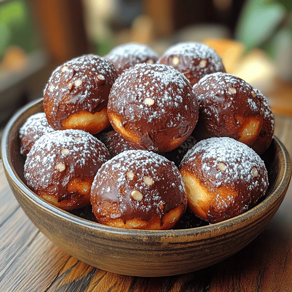 There's something undeniably enchanting about the allure of chocolate doughnut holes. These small, round, and oh-so-satisfying treats are perfect bites of joy that can brighten any day. Whether you're enjoying them with a cup of coffee in the morning or serving them at a festive gathering, chocolate doughnut holes never fail to impress. The beauty of homemade treats lies not just in their flavor but in the memories they create—baking together with loved ones, sharing a batch with friends, or indulging in a sweet moment alone.
