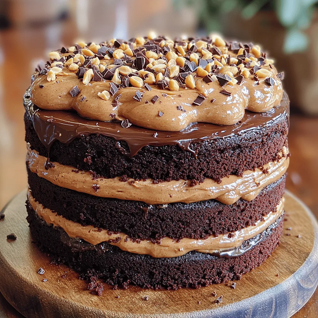 The Chocolate Peanut Butter Bliss Cake is a multi-layered masterpiece that not only satisfies sweet cravings but also provides a delightful experience for the senses. The cake consists of several components: rich chocolate cake layers, a luscious peanut butter frosting, and a silky chocolate ganache that brings everything together. Each layer plays a crucial role in achieving the cake's overall flavor and texture, making it a unique dessert that stands out among the rest.