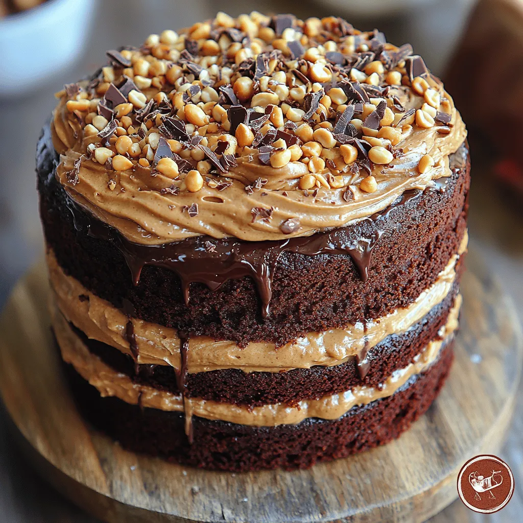 The Chocolate Peanut Butter Bliss Cake is a multi-layered masterpiece that not only satisfies sweet cravings but also provides a delightful experience for the senses. The cake consists of several components: rich chocolate cake layers, a luscious peanut butter frosting, and a silky chocolate ganache that brings everything together. Each layer plays a crucial role in achieving the cake's overall flavor and texture, making it a unique dessert that stands out among the rest.