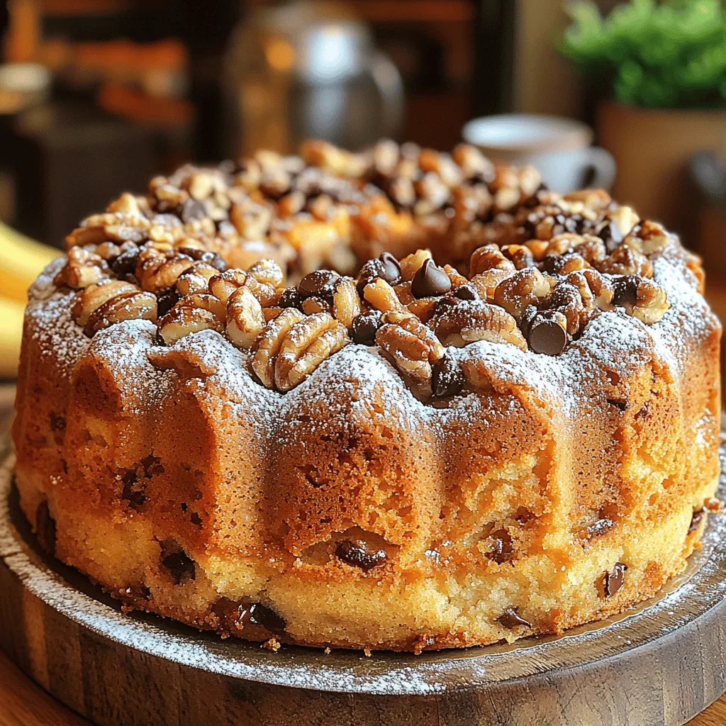 Banana-based desserts have carved a special niche in the hearts of bakers and dessert lovers alike. The natural sweetness and rich, moist texture of bananas enhance a variety of sweet treats, making them a favorite ingredient in many kitchens. Among the plethora of banana-infused recipes, the Delightful Banana Bliss Bundt Cake stands out as an exquisite choice for any occasion. Whether it’s a birthday celebration, a Sunday family gathering, or simply a treat to enjoy with your morning coffee, this cake promises to deliver a delightful experience that will leave your guests clamoring for seconds.