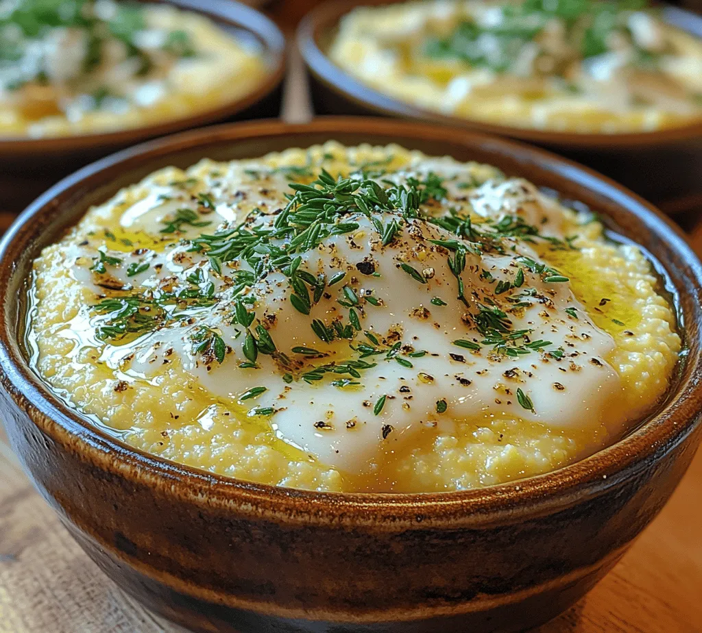 To truly appreciate Silky Herb-Infused Polenta Delight, it’s essential to understand what polenta is and where it comes from. Originating from Italy, polenta is made from coarsely ground yellow cornmeal, traditionally used as a staple food in Northern Italy. Its preparation can vary, but the essence remains the same: a hearty, comforting dish that is gluten-free and can be enjoyed by many, including those with dietary restrictions.