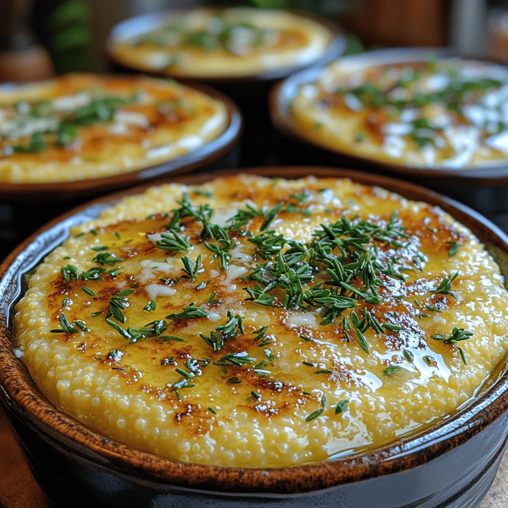 To truly appreciate Silky Herb-Infused Polenta Delight, it’s essential to understand what polenta is and where it comes from. Originating from Italy, polenta is made from coarsely ground yellow cornmeal, traditionally used as a staple food in Northern Italy. Its preparation can vary, but the essence remains the same: a hearty, comforting dish that is gluten-free and can be enjoyed by many, including those with dietary restrictions.