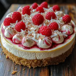 If you’re a fan of desserts that tantalize the taste buds and impress at gatherings, then the White Chocolate Raspberry Cheesecake is a must-try. This dessert is a splendid union of velvety cream cheese, luscious white chocolate, and the bright, tangy burst of fresh raspberries. Each slice is a delightful journey into creaminess, sweetness, and a hint of tartness, making it an exquisite choice for celebrations or simply as a treat to indulge yourself.