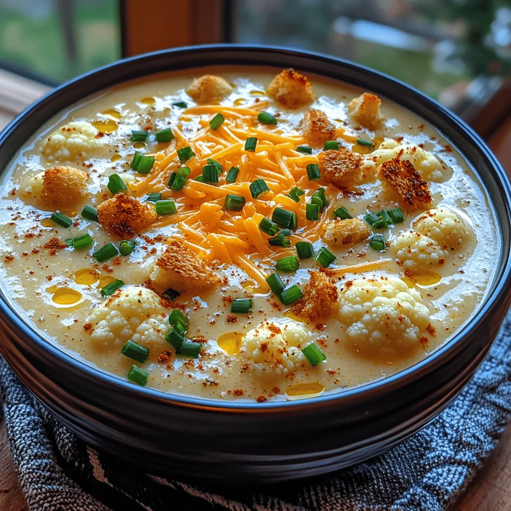If you’re searching for a comforting soup that is both delicious and packed with health benefits, look no further than creamy garlic cheddar cauliflower soup. This delightful dish combines the subtle, nutty flavor of cauliflower with the rich creaminess of cheddar cheese and the aromatic essence of garlic, creating an irresistible blend that warms both the body and soul. Perfect for chilly evenings or as a satisfying lunchtime option, this soup is not only comforting but also nutritious, making it an ideal choice for health-conscious eaters.
