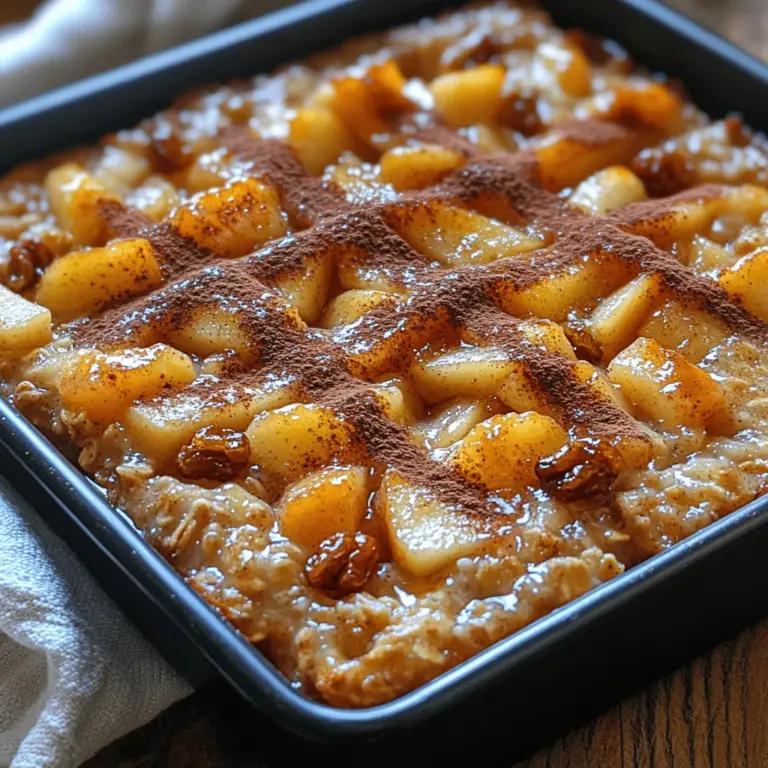 As the leaves begin to turn and the air fills with a crisp bite, there’s nothing quite like the comforting aroma of freshly baked goods wafting through your home. Enter the Cozy Apple Pie Oatmeal Bars—a delightful twist on the classic apple pie that combines the heartiness of oats with the sweet, warm flavors of baked apples. These bars are not only a treat for the taste buds, but they also evoke feelings of nostalgia, reminding us of family gatherings and cozy evenings spent with loved ones.