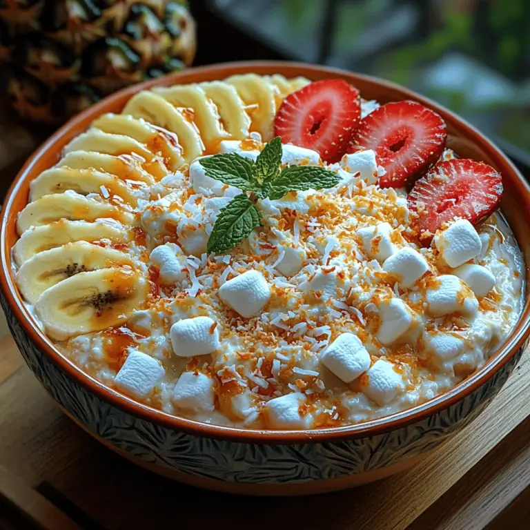 To create the Tropical Hawaiian Cheesecake Salad, you'll need a selection of key ingredients that work harmoniously together to provide a creamy, tropical, and refreshing experience. Let’s take a closer look at each ingredient and its role in this delightful recipe.