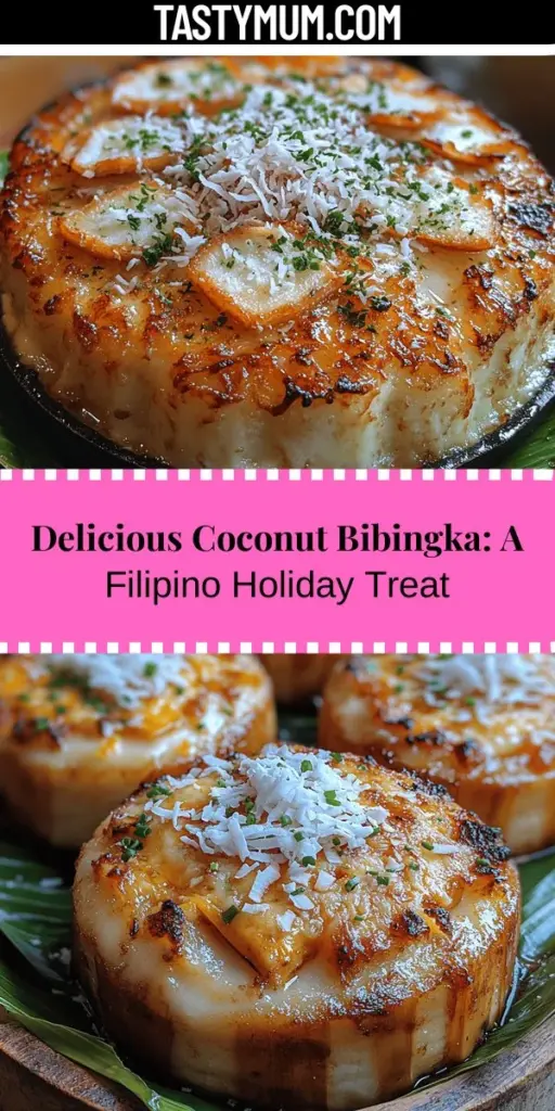 Discover the joy of making Heavenly Coconut Bibingka, a beloved Filipino rice cake that’s perfect for any occasion! With its soft texture and rich coconut flavor, this traditional treat is a nostalgic favorite during the Christmas season. Learn how to combine simple ingredients like rice flour, coconut milk, and eggs to create a delightful dessert that captures the essence of Filipino culture. Enjoy it warm with family and friends for a comforting culinary experience. Happy baking!