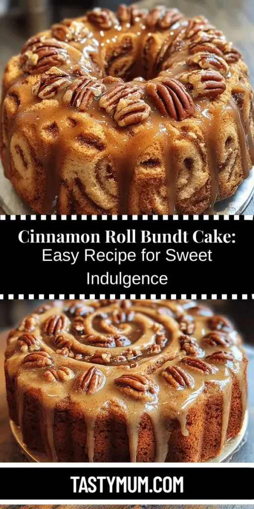 Discover the joy of baking with a Cinnamon Roll Bundt Cake! This easy-to-follow recipe merges the beloved flavors of traditional cinnamon rolls into a stunning bundt cake, perfect for breakfast or dessert. Each slice reveals swirls of cinnamon and sugar, topped with a sweet glaze that will impress family and friends. Ideal for any gathering, this cake is not just a treat but a delightful experience. Get ready to elevate your baking skills and indulge in comforting flavors with this delicious recipe.