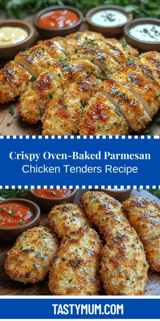 Discover the deliciousness of Oven-Baked Crispy Parmesan Chicken Tenders, a healthier twist on a beloved comfort food. With a golden, crunchy coating made from panko breadcrumbs and Parmesan cheese, these tenders offer incredible flavor without the heaviness of frying. Perfect for family dinners or snacks, this recipe is easy to follow and customizable. Serve them with your favorite dipping sauces or alongside fresh salads for a well-rounded meal. Enjoy every crispy bite!