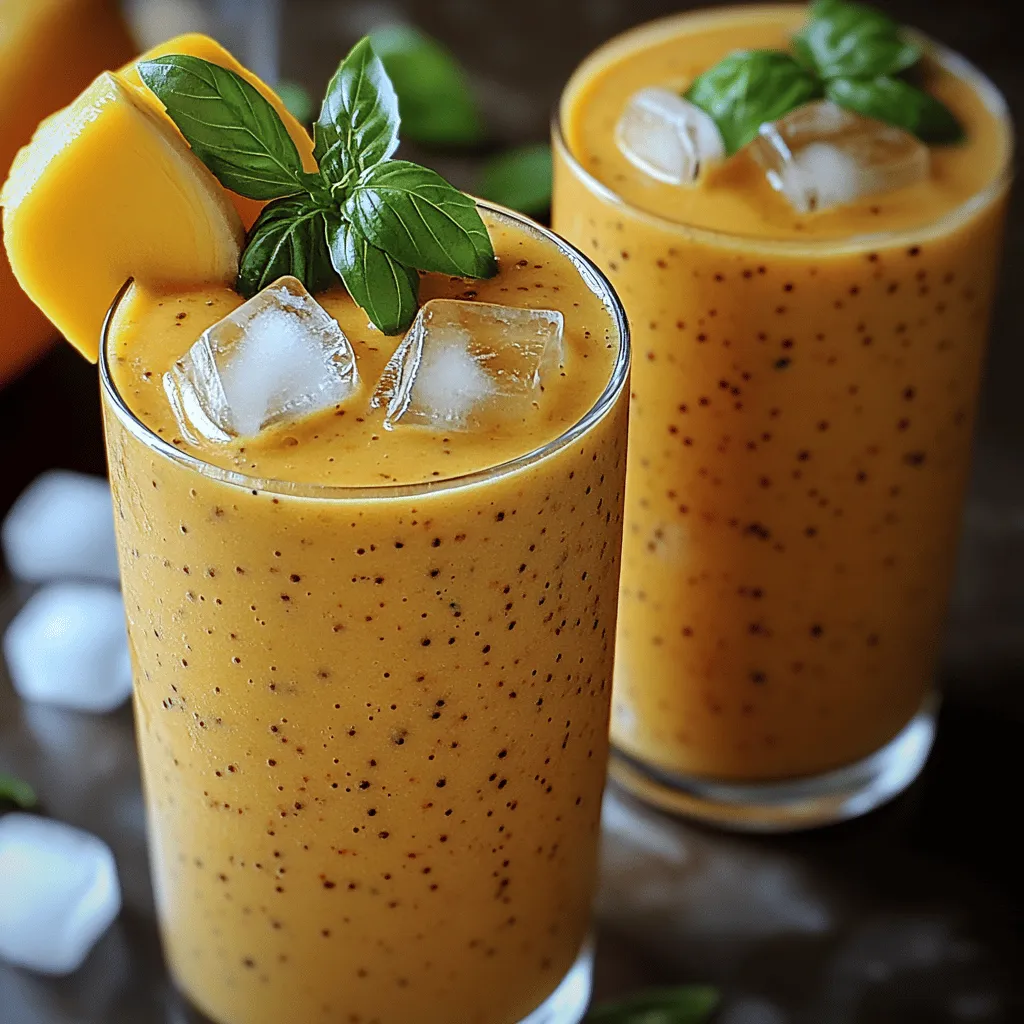 As the sun shines brightly and the temperatures rise, there’s nothing quite as refreshing as a smoothie that embodies the essence of summer. The Tropical Bliss: Mango Basil Smoothie is a vibrant blend that tantalizes the taste buds while delivering a nutritional punch. With its luscious mango flavor harmoniously complemented by the aromatic notes of fresh basil, this smoothie is not just a treat for your palate; it's a healthful addition to your daily routine.