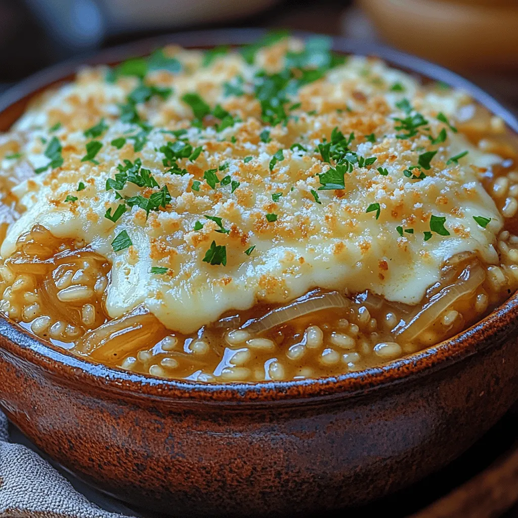 French onion soup is more than just a dish; it’s a culinary tradition that evokes feelings of warmth, nostalgia, and comfort. Originating from the rustic kitchens of France, this beloved soup is known for its rich, savory broth, sweet caramelized onions, and a gooey topping of melted cheese. The traditional charm of French onion soup has captured the hearts of many, making it a staple in bistros and homes alike. However, what happens when you have a craving for both the creamy decadence of risotto and the hearty flavor of French onion soup? Enter the Savory French Onion Soup Risotto—a delightful fusion that brings together the best of both worlds.