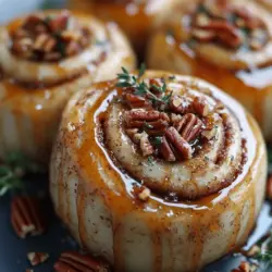 If you're searching for a dish that perfectly bridges the gap between savory and sweet, look no further than Bourbon Maple Bacon Cinnamon Rolls. This indulgent recipe elevates the beloved classic cinnamon roll to new heights with the irresistible combination of maple syrup, crispy bacon, and a hint of bourbon. Imagine biting into a warm, fluffy roll that oozes with a rich filling, complemented by a luscious glaze that ties it all together—this treat is perfect for brunch gatherings or a cozy breakfast at home.