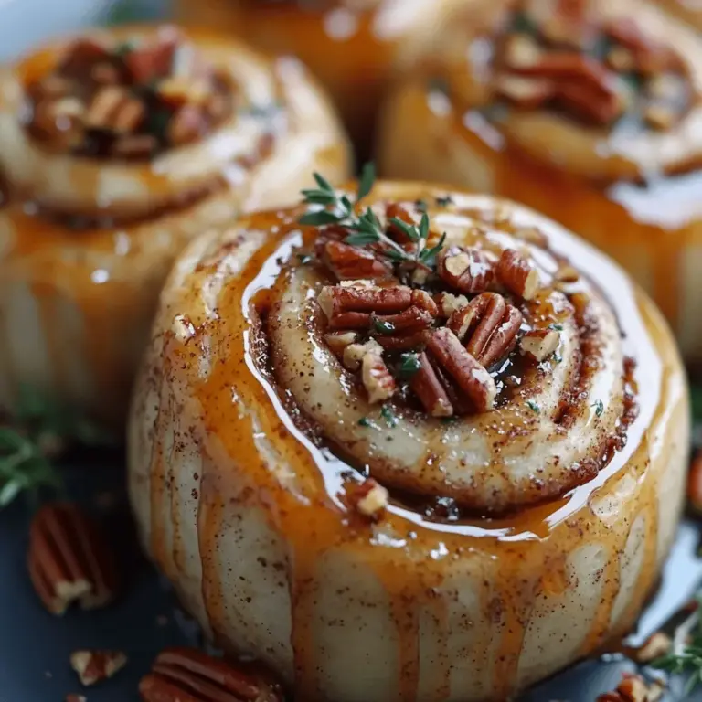 If you're searching for a dish that perfectly bridges the gap between savory and sweet, look no further than Bourbon Maple Bacon Cinnamon Rolls. This indulgent recipe elevates the beloved classic cinnamon roll to new heights with the irresistible combination of maple syrup, crispy bacon, and a hint of bourbon. Imagine biting into a warm, fluffy roll that oozes with a rich filling, complemented by a luscious glaze that ties it all together—this treat is perfect for brunch gatherings or a cozy breakfast at home.