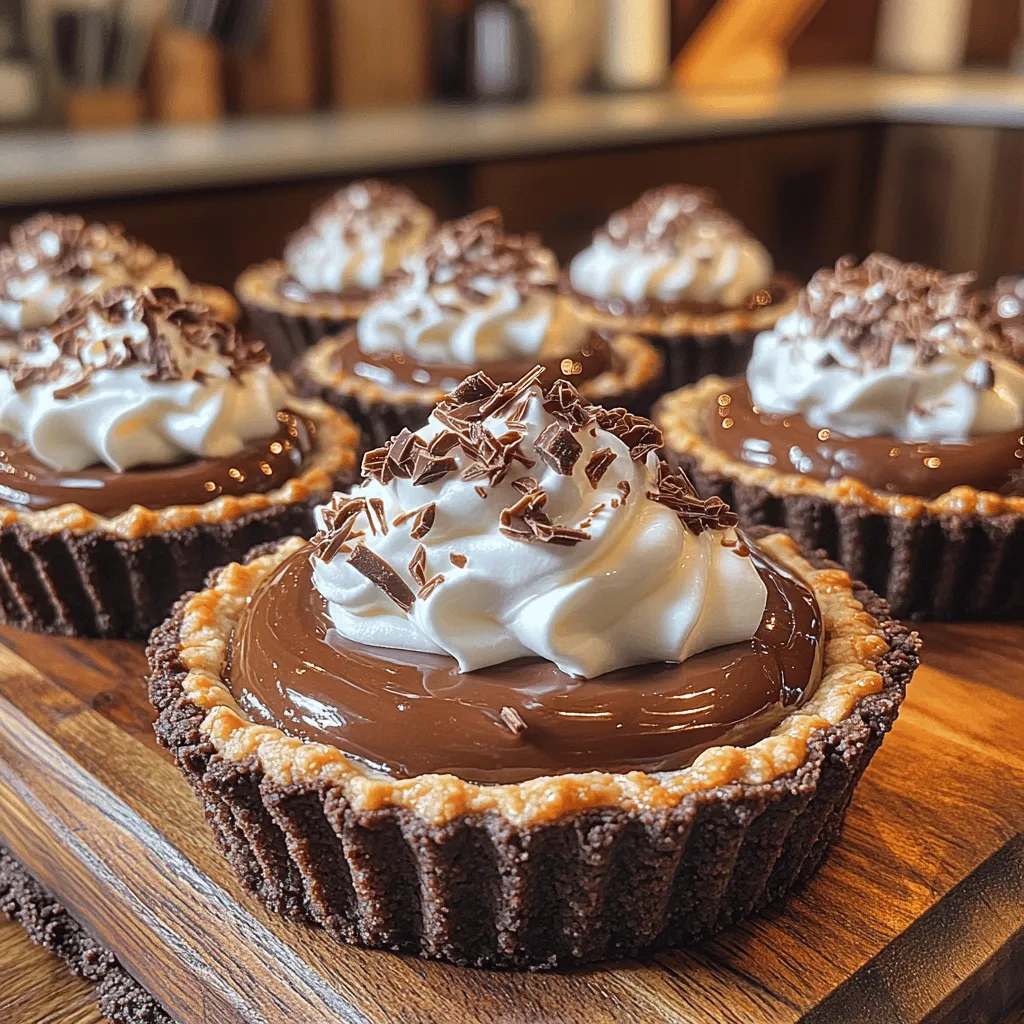 There's something irresistibly charming about mini desserts. They deliver the perfect balance of indulgence without overwhelming your palate or your waistline. Among the myriad of sweet treats, Heavenly Mini Chocolate Cream Pies stand out as a decadent delight that captures the essence of chocolate in every bite. These delightful morsels combine a rich, creamy filling with a luscious chocolate crust and are topped with a light, fluffy whipped cream. Whether you're hosting a dinner party, celebrating a special occasion, or simply craving something sweet, these mini chocolate cream pies are sure to impress and satisfy.