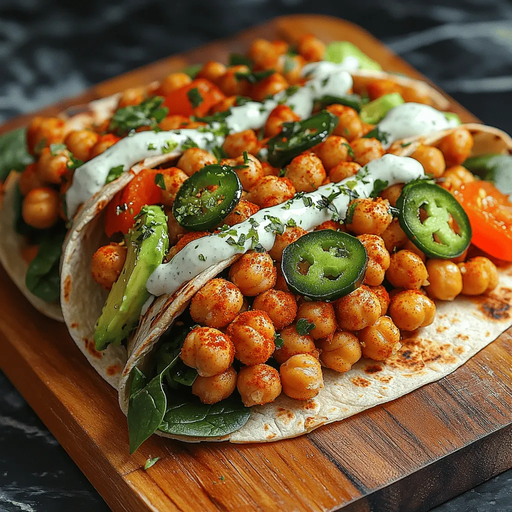 Spicy Roasted Chickpea Wraps: A Flavorful Plant-Based Delight