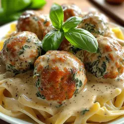 Creamy Spinach Turkey Meatballs Recipe