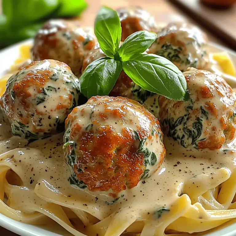 In the realm of healthy eating, the quest for delicious yet nutritious meals continues to inspire home cooks and health enthusiasts alike. One such delightful dish that perfectly encapsulates this balance is Creamy Spinach Turkey Meatballs. This recipe not only promises a hearty meal but also appeals to those seeking to incorporate more greens into their diet without sacrificing flavor. The combination of tender turkey meatballs infused with fresh spinach, enveloped in a rich and creamy sauce, creates a satisfying dining experience that is both wholesome and indulgent.