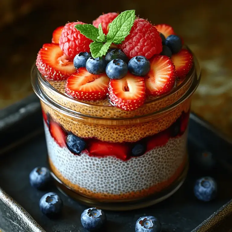 Berry Bliss Chia Seed Pudding is a delightful recipe that highlights the natural sweetness and tanginess of fresh berries. This dessert offers a refreshing taste that is perfect for breakfast, a snack, or even a light dessert after a meal. With its creamy texture and fruity flavor, this chia pudding makes for a satisfying treat that can be enjoyed guilt-free.