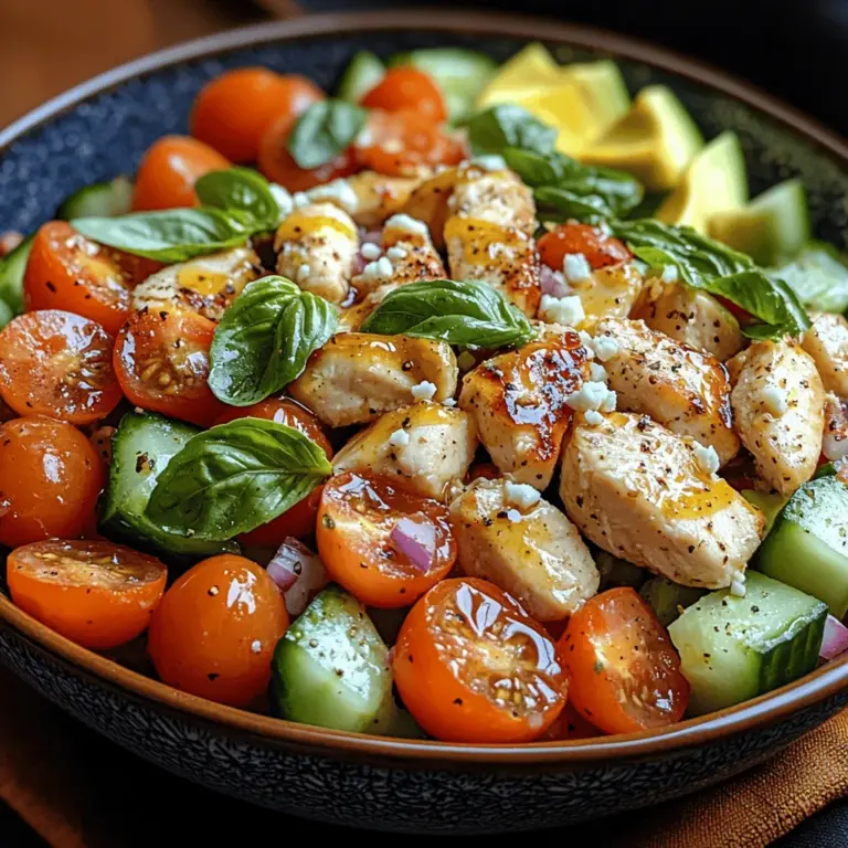 If you’re looking for a dish that combines freshness, flavor, and nourishment, look no further than the Zesty Lemon Basil Chicken Salad. This salad is not only a feast for the senses but also a powerhouse of nutrition, making it a fantastic choice for health-conscious individuals and food lovers alike. With the bright notes of lemon and the aromatic touch of fresh basil, this salad offers a delightful balance of flavors that will invigorate your palate and brighten your day.