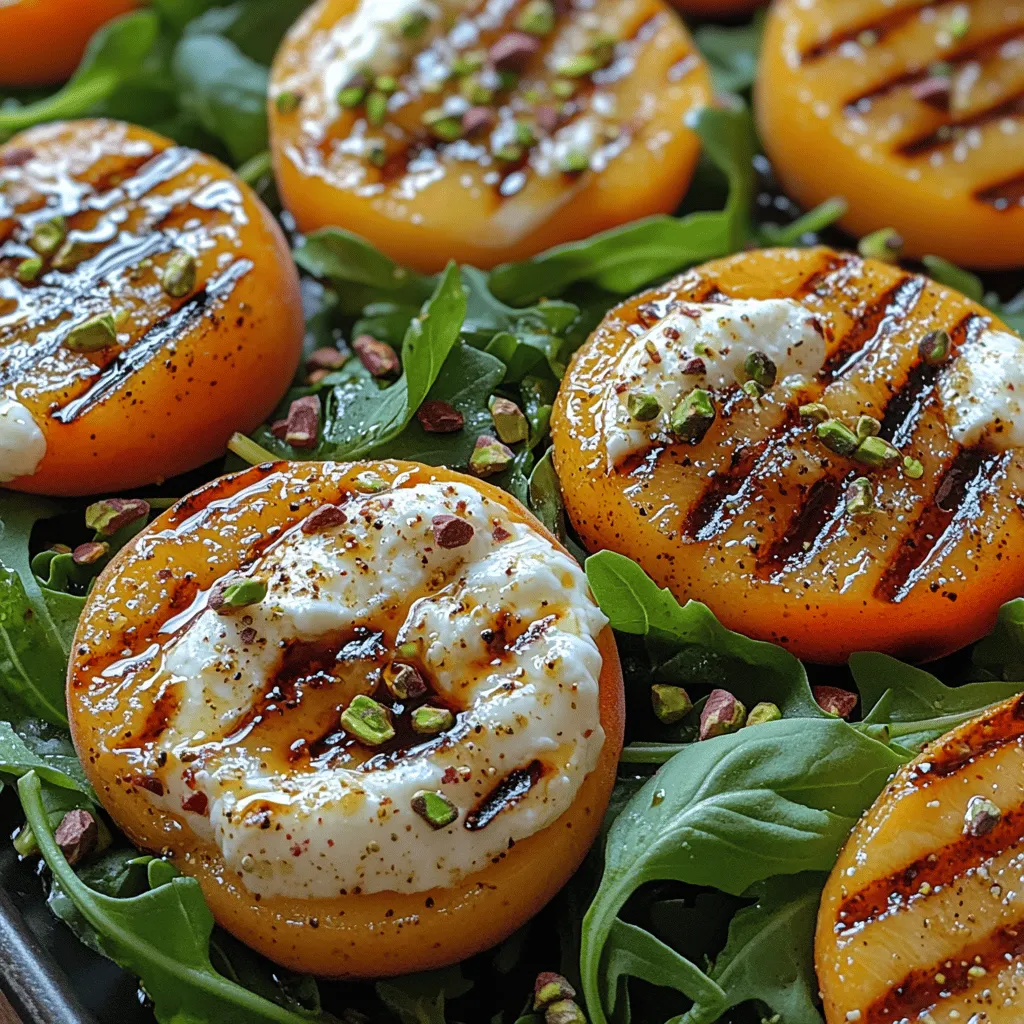 As the culinary world increasingly embraces the concept of seasonal and fresh ingredients, the Grilled Peach & Burrata Salad stands out as a quintessential summer recipe. This vibrant dish captures the essence of summer's bounty, blending the juicy sweetness of grilled peaches with the rich, creamy texture of burrata cheese. It’s not just a feast for the eyes, but an experience for the palate, offering a delightful mix of flavors and textures that make it ideal for summer gatherings, picnics, or simply a refreshing meal on warm days.