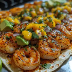 Fiery Shrimp Tacos with Sweet Mango Salsa