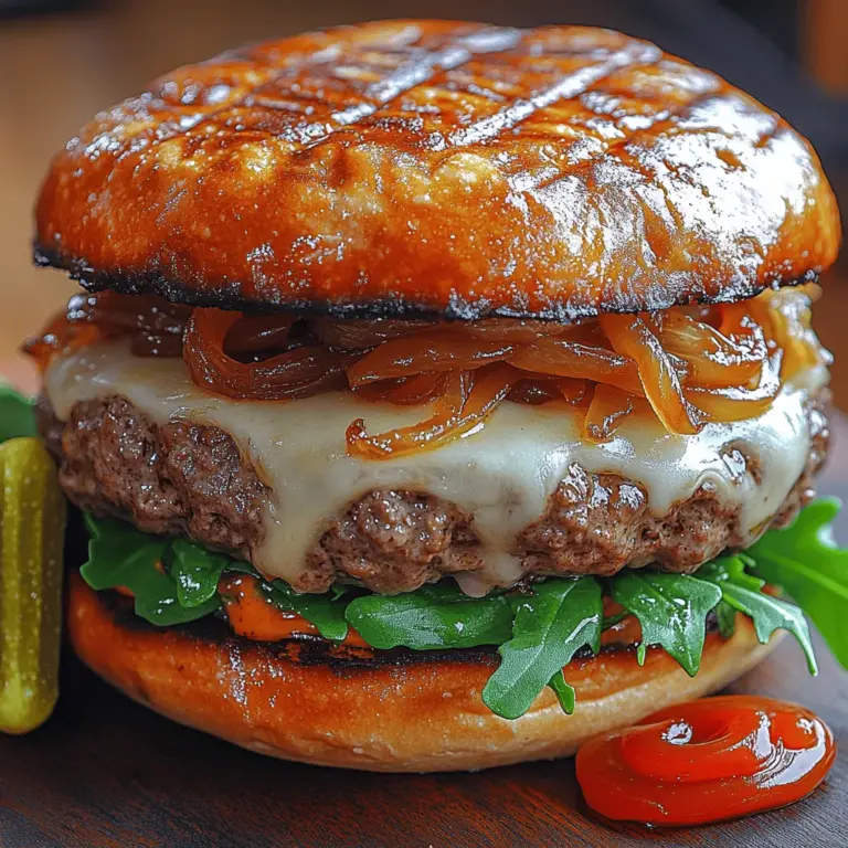 To create the perfect Caramelized Onion Swiss Burger, it’s essential to understand the role each ingredient plays in building flavor and texture. Quality ingredients are key, as they contribute significantly to the overall taste of the burger. Here’s what you need to focus on: