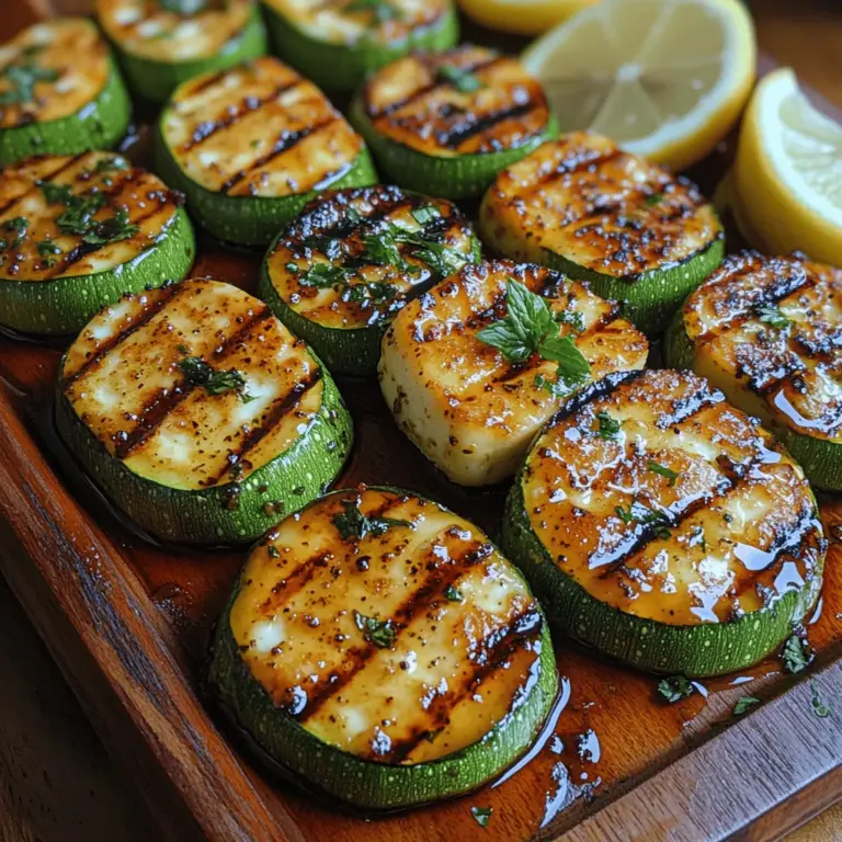 In the realm of vegetarian cuisine, few dishes can rival the delightful combination of grilled zucchini and halloumi cheese. This Grilled Zucchini & Halloumi Delight is not just a meal; it’s a celebration of fresh ingredients, vibrant flavors, and healthy eating. As the trend towards plant-based diets gains momentum, dishes like this one are becoming staples in kitchens worldwide, particularly influenced by the rich culinary traditions of the Mediterranean.