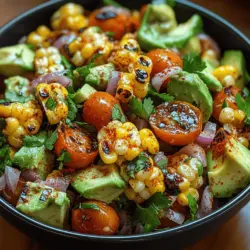 What makes grilled corn and avocado salsa so appealing? It’s the perfect blend of flavors that create a harmonious balance on your palate. The natural sweetness of fresh corn, enhanced by the grilling process, mingles beautifully with the rich, creamy texture of ripe avocados. The result is a salsa that is both refreshing and satisfying, making it an ideal accompaniment for a variety of dishes. Whether served as a side at a summer barbecue, a dip for crispy tortilla chips, or a topping for grilled meats and fish, this salsa showcases versatility that is hard to resist.