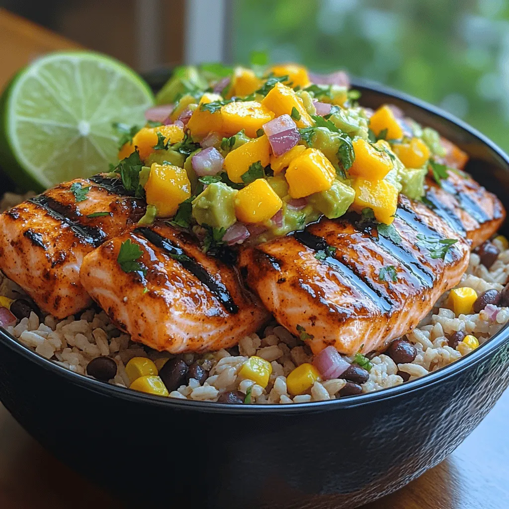 In the realm of healthy dining, few dishes can rival the vibrant flavors and nourishing ingredients of BBQ Salmon Bowls with Tropical Salsa. This recipe not only promises a delightful culinary experience but also showcases the versatility of salmon paired with a refreshing salsa that sings of the tropics. Perfect for a weeknight dinner or a weekend gathering, these bowls are a testament to the beauty of balancing taste and nutrition. The combination of smoky grilled salmon, fresh tropical fruits, and zesty herbs creates a dish that's not only visually stunning but also packed with nutrients, making it an ideal choice for anyone looking to elevate their meal prep while enjoying a burst of flavors.