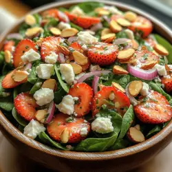As the days grow longer and the sun shines brighter, there's nothing quite like welcoming spring with a vibrant and refreshing dish. Enter the Fresh Strawberry Spinach Salad—a delightful medley of flavors, colors, and textures that celebrates the season’s bounty. This salad is more than just a pretty plate; it embodies the essence of spring, offering a perfect balance of sweetness from ripe strawberries and the earthy freshness of baby spinach. Whether you're hosting a spring gathering, preparing a light lunch, or simply craving a nutritious snack, this salad is sure to impress.