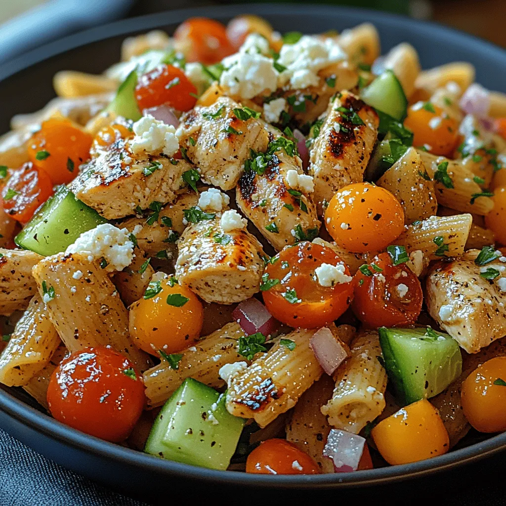 Mediterranean cuisine is celebrated for its vibrant flavors, fresh ingredients, and health benefits. With roots stretching across multiple countries including Greece, Italy, and Spain, it emphasizes the use of wholesome ingredients that nourish the body while tantalizing the taste buds. Among the many delectable dishes that this cuisine offers, the Grilled Chicken Greek Pasta Salad stands out as a perfect fusion of textures and flavors. This refreshing dish combines tender grilled chicken with al dente pasta, crisp vegetables, and a zesty dressing, making it an ideal meal for warm summer days, picnics, or even as a hearty lunch option.