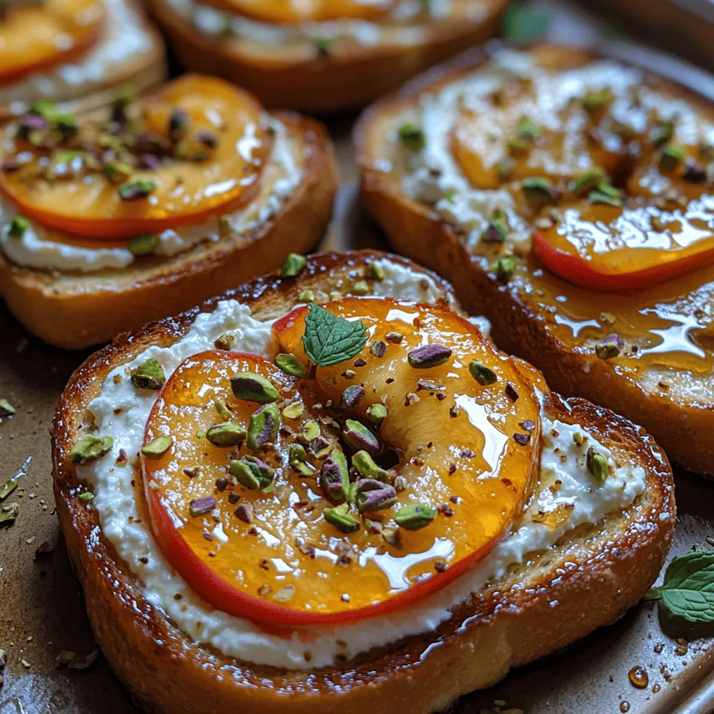 As the sun shines brighter and the days grow longer, there's no better way to celebrate the joys of summer than with a refreshing and flavorful dish that encapsulates the season's essence. Enter Peach Honey Ricotta Toast—a delightful combination of sweet, ripe peaches, creamy ricotta cheese, and drizzled honey, all served atop a crispy slice of artisan bread. This dish is not only a feast for the taste buds but also a visual delight, making it an ideal choice for brunch gatherings, a quick snack, or even a light dessert.