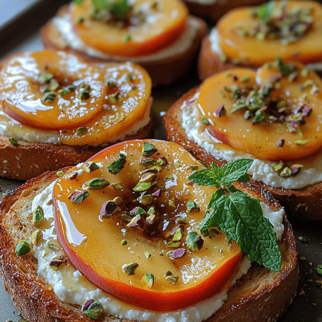 As the sun shines brighter and the days grow longer, there's no better way to celebrate the joys of summer than with a refreshing and flavorful dish that encapsulates the season's essence. Enter Peach Honey Ricotta Toast—a delightful combination of sweet, ripe peaches, creamy ricotta cheese, and drizzled honey, all served atop a crispy slice of artisan bread. This dish is not only a feast for the taste buds but also a visual delight, making it an ideal choice for brunch gatherings, a quick snack, or even a light dessert.