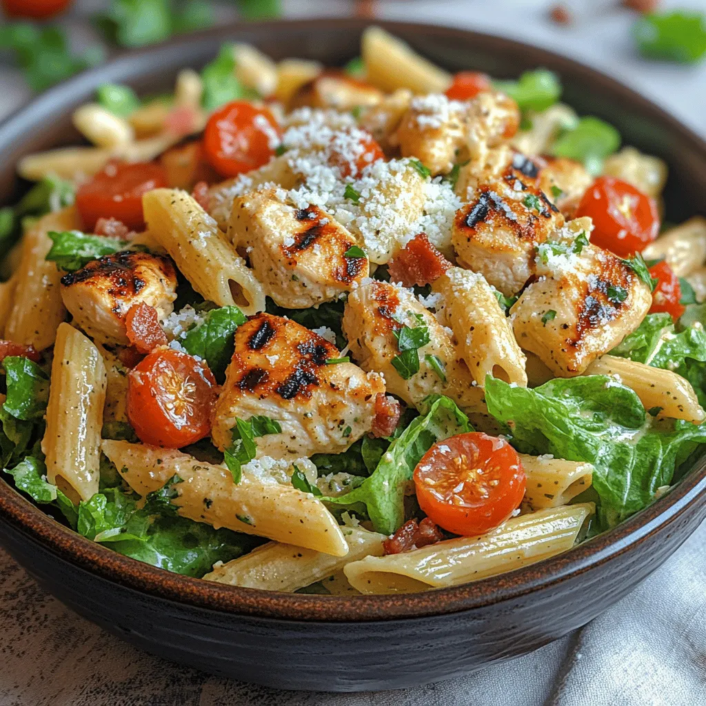 In the realm of culinary delights, few dishes are as universally adored as a well-crafted Caesar salad. Now, imagine taking that classic, beloved recipe and elevating it to new heights by incorporating pasta and succulent grilled chicken. Enter the Creamy Chicken Caesar Pasta Salad—a dish that masterfully marries the crisp freshness of Caesar salad with the hearty satisfaction of pasta. This fusion not only appeals to the palate but also provides a delightful visual feast that makes it perfect for any occasion, whether it’s a family gathering, a picnic, or meal prep for a busy week ahead.