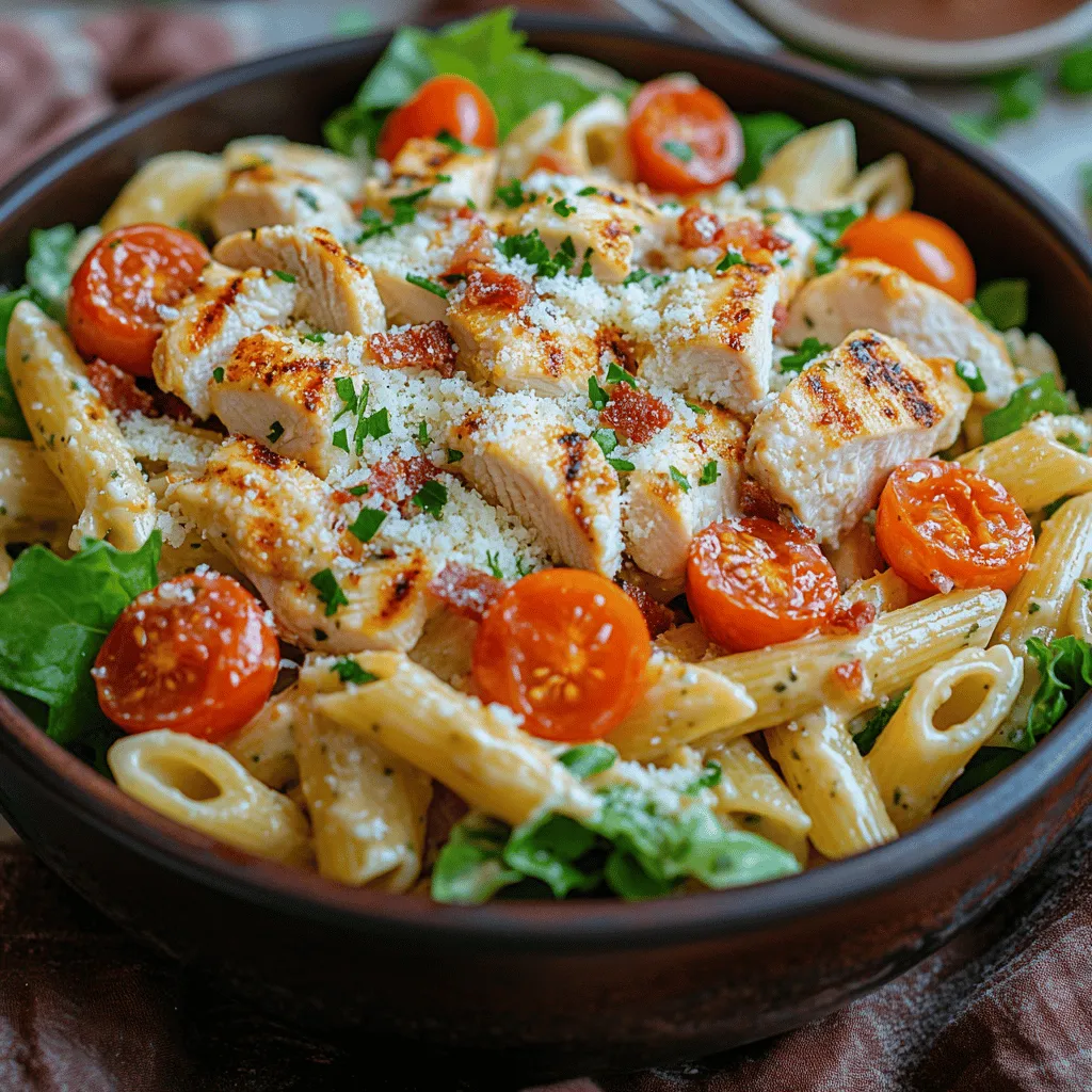 Creamy Chicken Caesar Pasta Salad: A Decadent Delight for Any Occasion