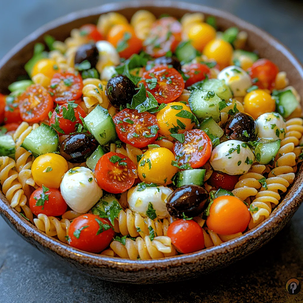 If you are looking for a dish that encapsulates the vibrant flavors and fresh ingredients of Mediterranean cuisine, look no further than the Refreshing Mediterranean Breeze Pasta Salad. This delightful dish combines the hearty and satisfying qualities of pasta with the crisp and colorful elements typical of Mediterranean cooking. Imagine twirling rotini pasta around your fork, each bite bursting with the goodness of ripe cherry tomatoes, crunchy cucumbers, and a medley of fresh herbs. This salad not only serves as a perfect side dish for summer barbecues but also stands out as a light and healthy main course.