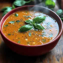 When life gets busy and weeknights feel overwhelming, a bowl of homemade soup can be a warm embrace that comforts the soul. Enter the "Quick & Cozy Tomato Bliss"—a delightful tomato soup that encapsulates the essence of comfort food in a matter of minutes. This recipe is designed for those who crave a rich, flavorful tomato soup without the fuss. Whether you're a traditionalist who loves a classic tomato soup or someone who enjoys the creamy texture of a bisque, this recipe caters to both preferences, allowing you to customize the final product to your liking.