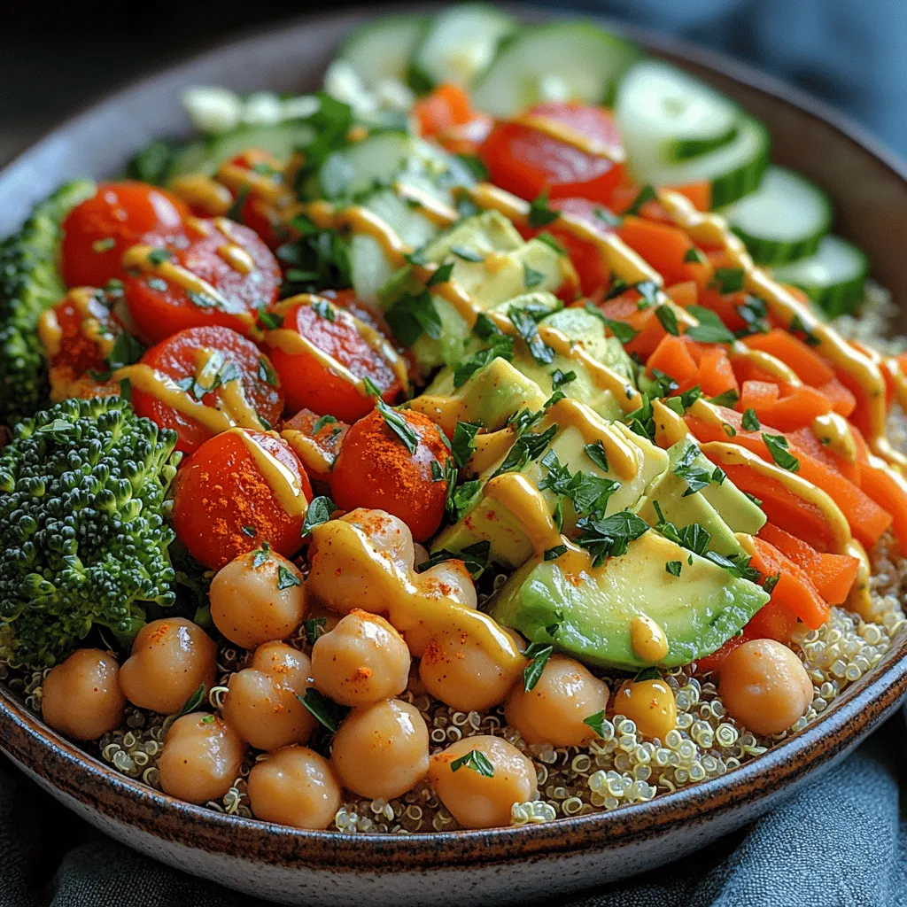 Before diving into the recipe, it’s essential to understand why Quinoa Rainbow Veggie Bowls are such a fantastic addition to your meal repertoire. Each ingredient contributes to the overall health benefits of the dish, making it not just a meal, but a nourishing experience.