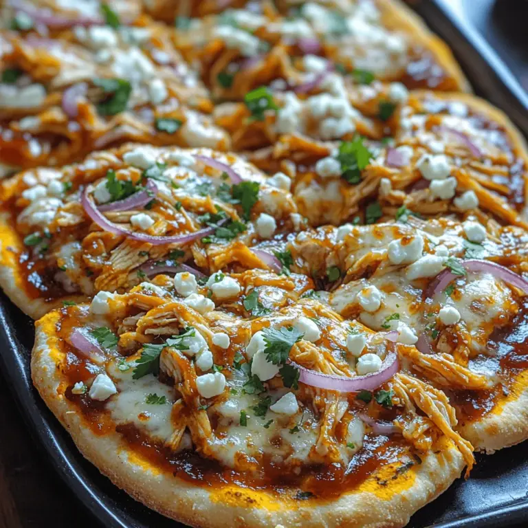 In the realm of quick and delicious meals, BBQ Chicken Flatbread Pizza stands out as a crowd-pleaser perfect for family dinners, casual gatherings, or a satisfying snack. Combining the smoky flavor of barbecue sauce with tender chicken and gooey cheese, this recipe is not only simple to prepare but also allows for customization to suit your taste. Whether you're a busy parent looking for a weeknight dinner solution or a foodie seeking a delightful twist on traditional pizza, BBQ Chicken Flatbread Pizza will not disappoint. In this article, we will explore the ingredients, step-by-step instructions, and the delightful aspects of this dish, making it an ideal addition to your culinary repertoire.