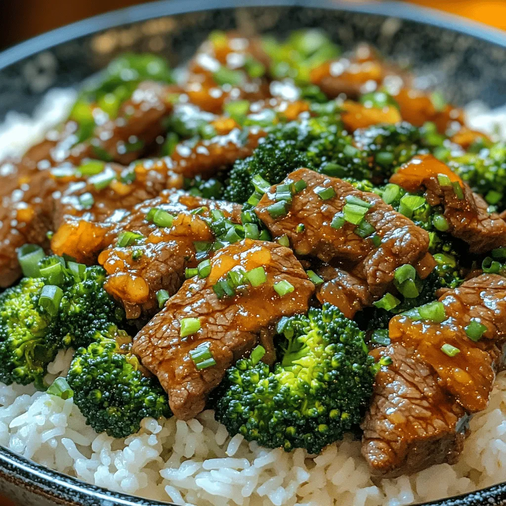 Savory Beef and Broccoli Delight is a classic dish that gracefully marries tender beef with crisp broccoli, resulting in a meal that is both delicious and nutritious. This dish has gained immense popularity in households around the world, especially in Asian cuisine, due to its rich flavors and vibrant presentation. The combination of succulent flank steak and bright green broccoli not only pleases the palate but also provides a wholesome meal that can be enjoyed any day of the week.
