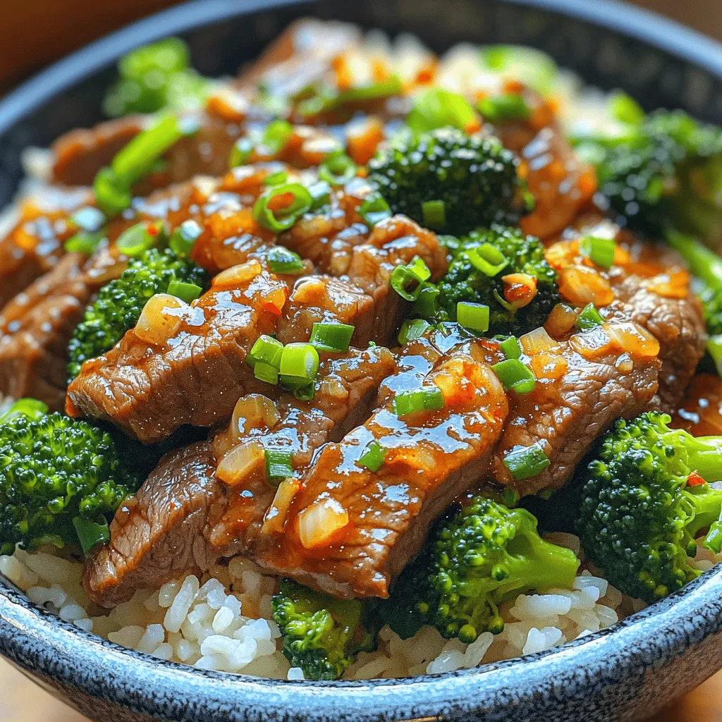 Savory Beef and Broccoli Delight is a classic dish that gracefully marries tender beef with crisp broccoli, resulting in a meal that is both delicious and nutritious. This dish has gained immense popularity in households around the world, especially in Asian cuisine, due to its rich flavors and vibrant presentation. The combination of succulent flank steak and bright green broccoli not only pleases the palate but also provides a wholesome meal that can be enjoyed any day of the week.