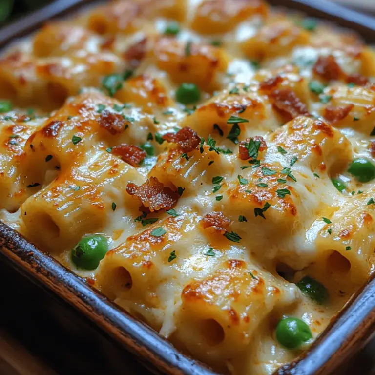 Creamy Chicken Bacon Ranch Pasta Bake is the ultimate comfort food that brings together the best flavors of a cozy family dinner. This dish has gained popularity in households for its ease of preparation, hearty ingredients, and the delightful combination of flavors that make it a favorite among both kids and adults. The creamy texture, paired with the savory notes of chicken, crispy bacon, and zesty ranch dressing, creates a mouthwatering experience that is hard to resist.