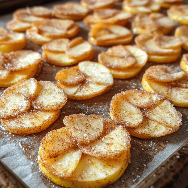 In a world where snacking often means reaching for processed and sugary treats, the search for healthier alternatives has never been more important. Enter Baked Cinnamon Sugar Apple Chips—a delightful and nutritious snack that combines the natural sweetness of apples with the warm, comforting notes of cinnamon. These chips are not only easy to make but also pack a satisfying crunch that can rival any traditional potato chip. Whether you're looking for a guilt-free snack for movie night or a wholesome addition to your child's lunchbox, these apple chips are sure to please.