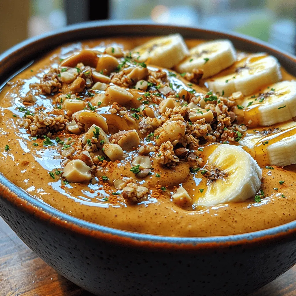 One of the most appealing aspects of the Creamy Dreamy Peanut Butter Banana Smoothie Bowl is its impressive nutritional profile. Packed with vitamins, minerals, and healthy fats, this bowl is designed to nourish your body while satisfying your taste buds. The versatility of the ingredients means you can easily customize the recipe to suit your dietary preferences or ingredient availability.