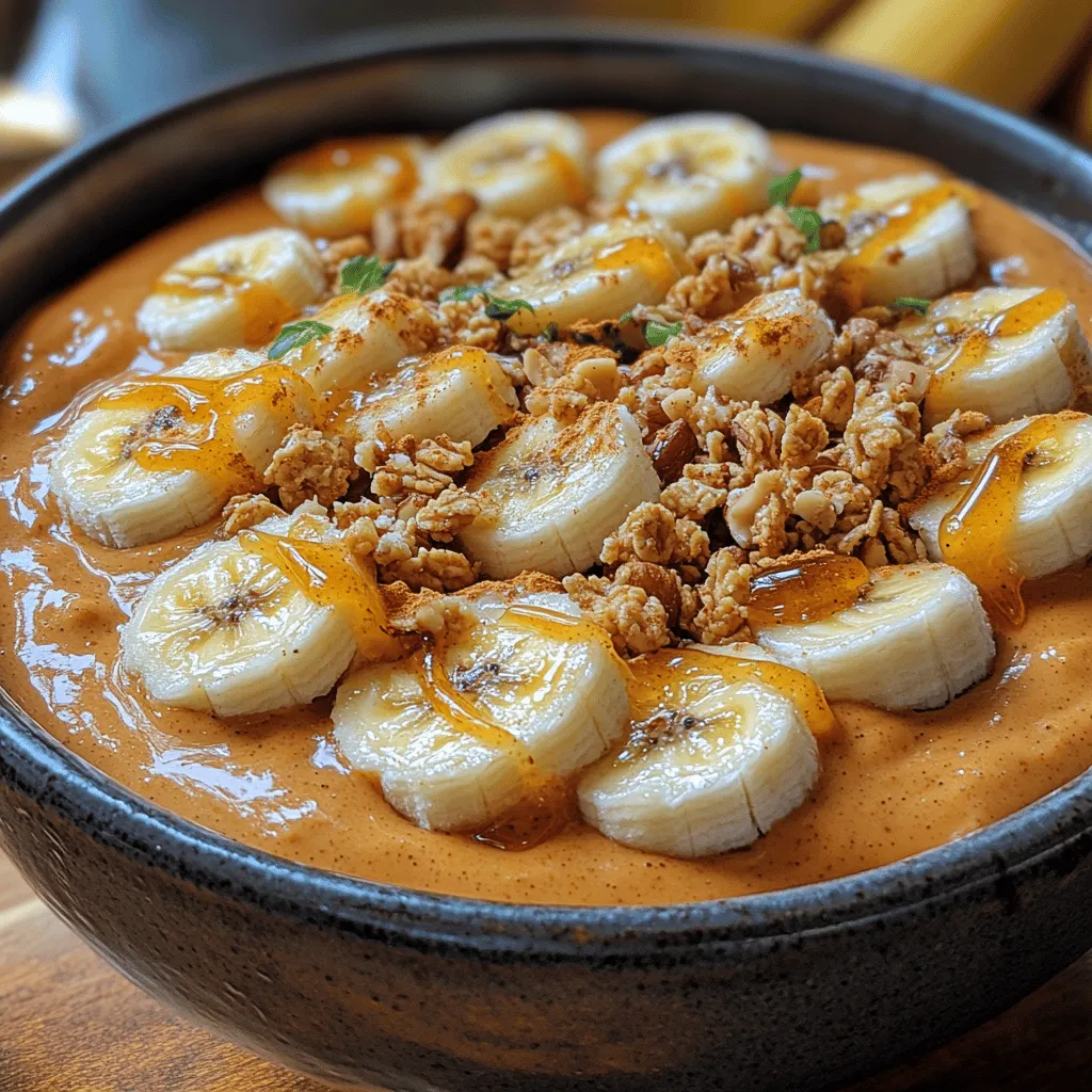 Creamy Dreamy Peanut Butter Banana Smoothie Bowl: The Ultimate Healthy Breakfast Delight
