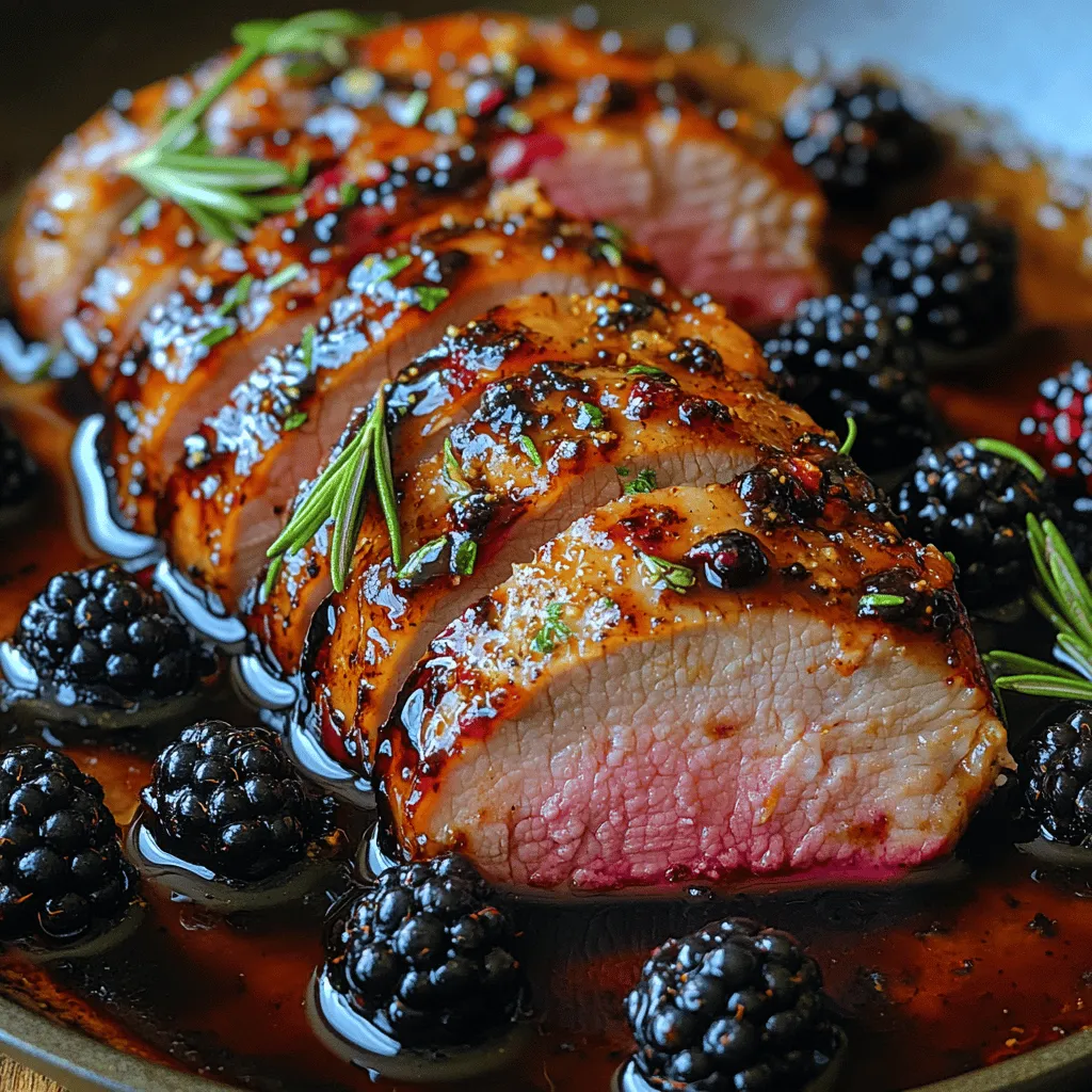 If you’re looking to impress your family or guests with a dish that is both elegant and bursting with flavor, look no further than Blackberry Balsamic Glazed Pork. This recipe combines succulent pork tenderloin with a luscious glaze made from fresh blackberries and rich balsamic vinegar, creating a harmonious balance of sweet and tangy. The vibrant color and rich flavor profile not only make this dish visually appealing but also a standout on any dinner table.