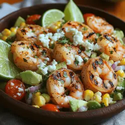 Grilled Mexican Shrimp Corn and Avocado Salad: A Vibrant Summer Delight