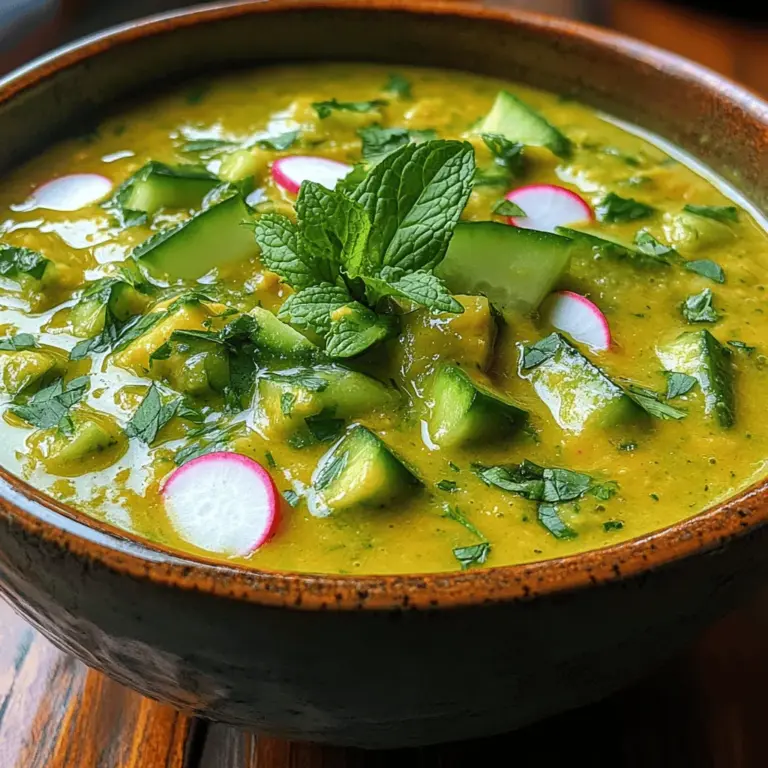 As the warm weather approaches, nothing is more refreshing than a chilled soup that tantalizes your taste buds while keeping you cool and hydrated. Enter the Chilled Cucumber Avocado Bliss, a delightful blend of creamy avocados and crisp cucumbers that embodies the essence of summer. This vibrant dish is not only visually appealing but also packed with a plethora of health benefits, making it an ideal choice for those hot afternoons or breezy evenings.